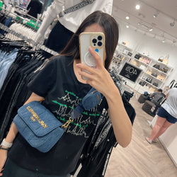 Karl Lagerfeld 牛仔側背包