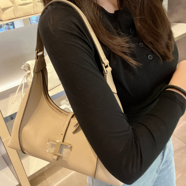 Tods 奶茶肩背包