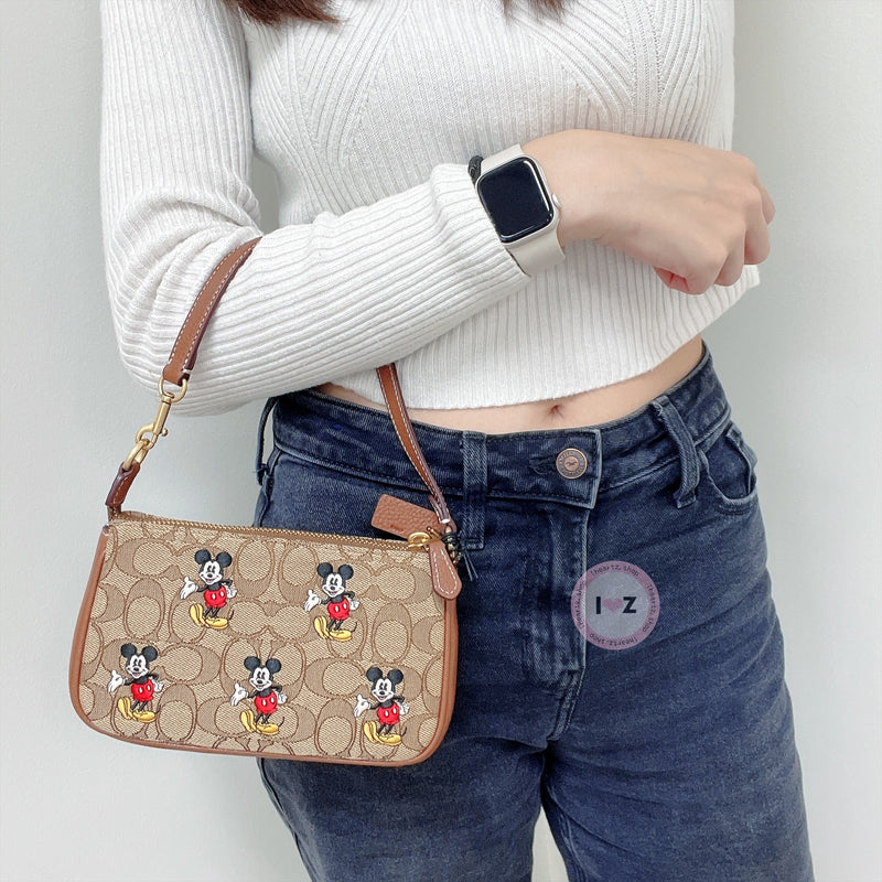 Disney X Coach Nolita 19 In Signature Jacquard With Mickey Mouse Print 米奇老花麻將包