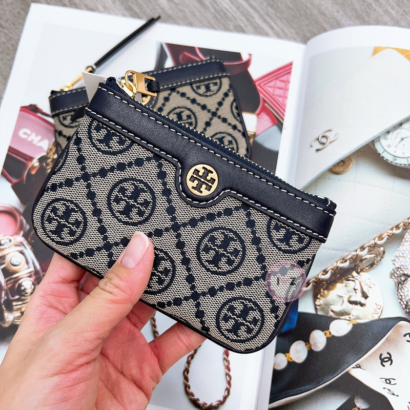 Tory Burch 老花藍專櫃零錢包