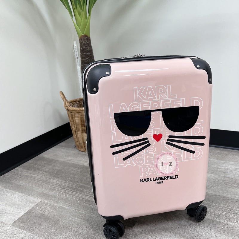 KARL LAGERFELD PARIS 20-Inch Choupette Spinner Suitcase 卡爾粉貓咪手提行李箱