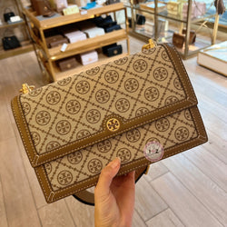 Tory Burch 專櫃老花風琴包