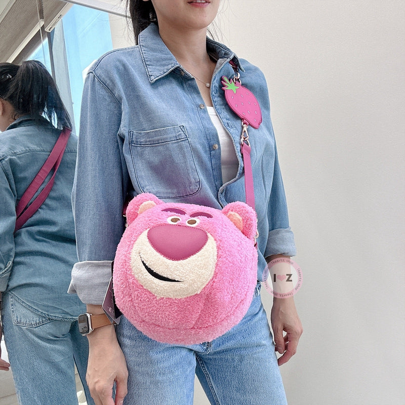 Lotso Plush Loungefly Handbag 草莓熊超可愛側背包