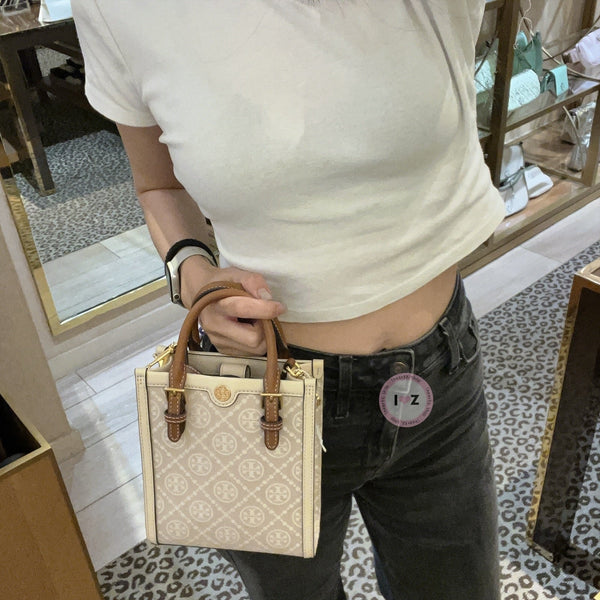 Tory Burch Mini T Monogram Tote