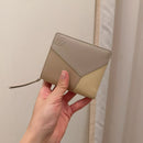 *Loewe拼圖撞色零錢袋短夾ZJL1023