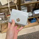 #TB亮面冰川藍短夾ZGL2178
