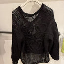 *Loewe女黑毛衣ZJL1031