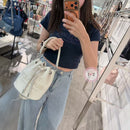 *MJ專櫃白束口水桶包ZJL0805