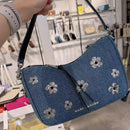 *MJ清倉牛仔小花腋下包YFL30100