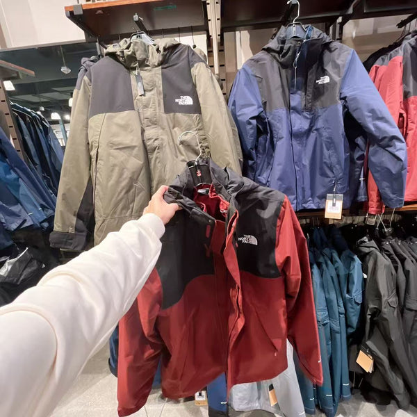 #北臉男拼色外套YJL1643
