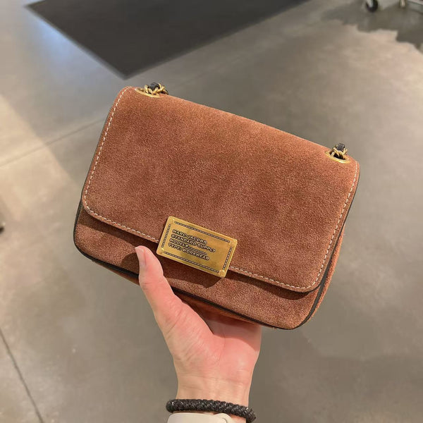 *YKL2074MJ麂皮翻蓋包