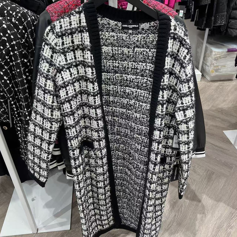 *YKL224卡爾格紋長針織