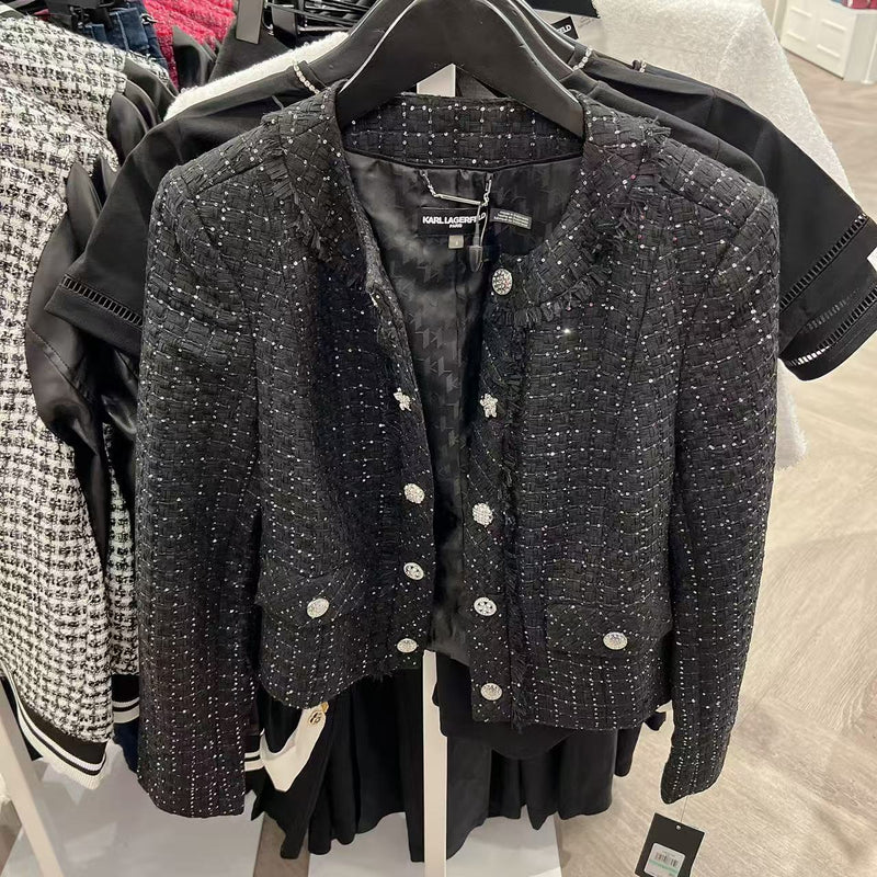 *YKL2128卡爾小香銀扣外套