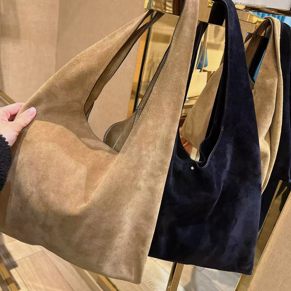 *YKL2709TB麂皮手提包大