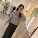 *Loewe女灰印花毛衣ZJL1033