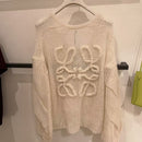*Loewe女L號長印花毛衣ZJL1032