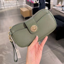 *MJ清倉橄欖綠拉鍊手掛包YFL30109