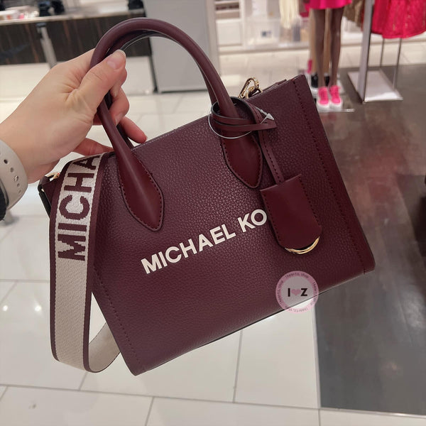 *MK清倉酒紅小手提包