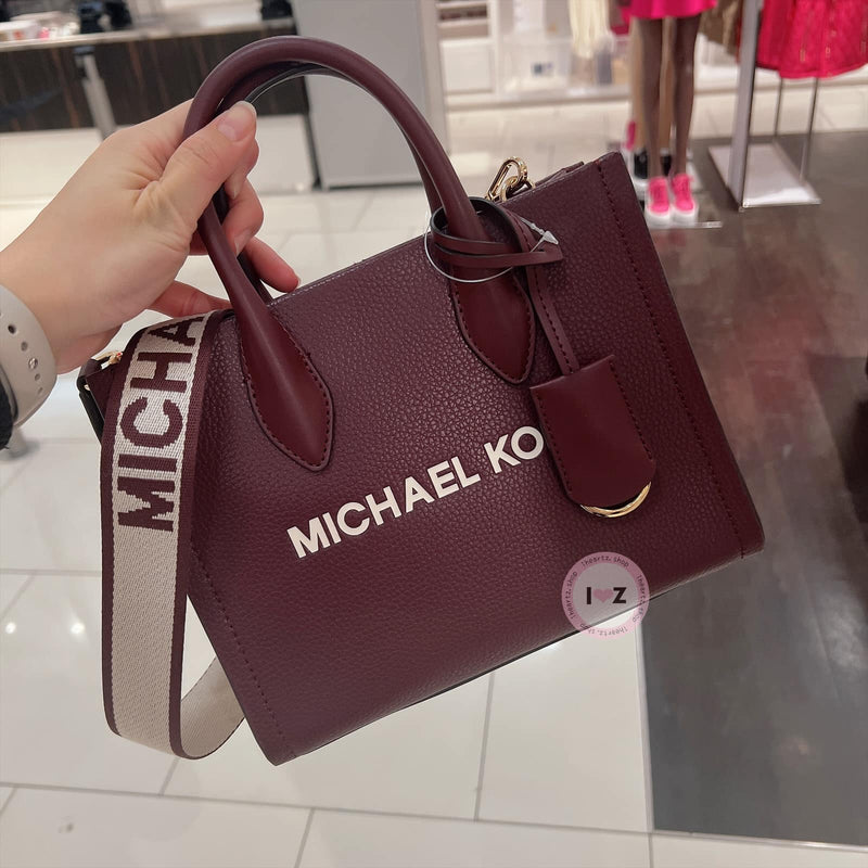 *MK清倉酒紅小手提包