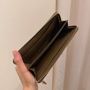 *Loewe拉鍊斜紋繩結長夾ZJL1007