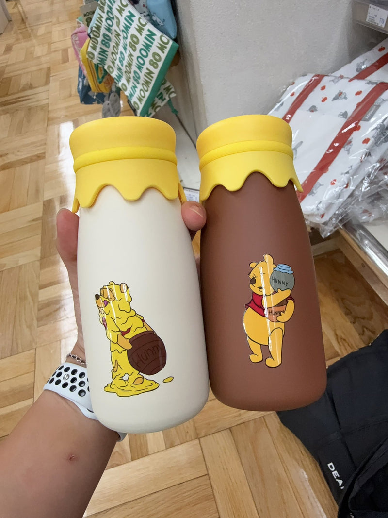 ^維尼保溫水瓶￼米白或咖JG2621