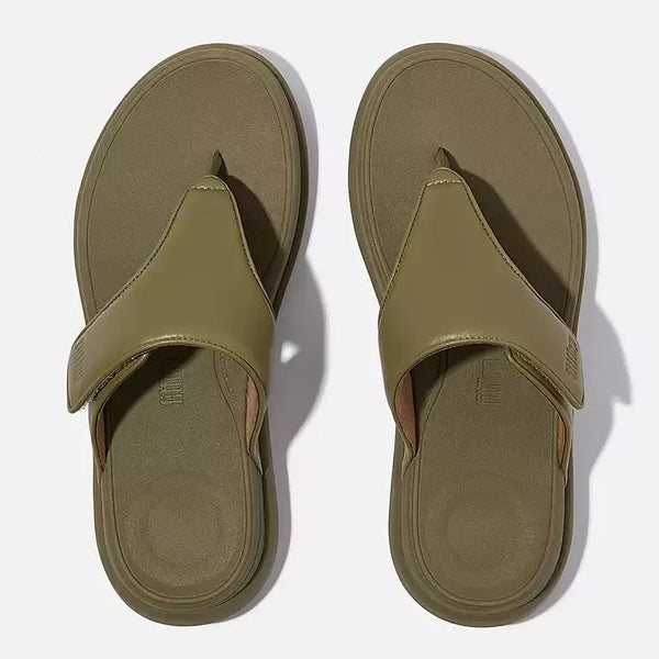 *Fitflop女綠厚底涼鞋YH1303