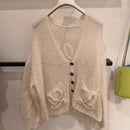 *Loewe女L號長印花毛衣ZJL1032