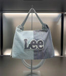 ^LEE條紋牛仔拼接飯盒包ZB2671