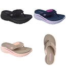 *Skechers女記憶彈力氣墊夾腳涼拖鞋ZH1381