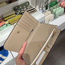#katespade拼色雙折長夾ZGL3084