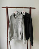 ^韓國立體花朵連帽外套ZC1157