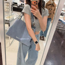 *MK藍毛面磁扣托特ZHL2702