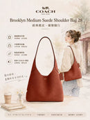 *CoachBrooklyn28麂皮單肩包ZF2671
