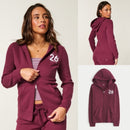 *Hollister女刷毛連帽拉鍊外套Zi2345