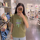 *MJHeaven聯名噴漆雙頭泰迪熊短袖T恤YFL30126
