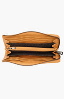 *Longchamp羊皮拉鍊長夾ZB0971