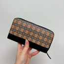 #BBR格紋拉鍊長夾A2432