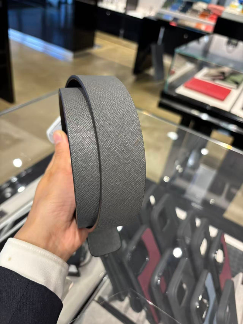 *萬寶龍雙面紋路皮帶YK2832