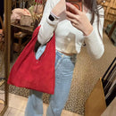 *ZBL2517TB紅色絨布菜籃包