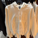 *ZCL1013北臉女米色拉鍊外套