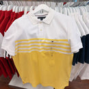 *ZCL1206Tommy男多色條紋polo衫