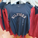 *ZCL1208Tommy女多色拼接長袖