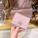 *ZCL1726TB粉鱷魚紋三折短夾