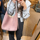 *ZCL1729TB粉鱷魚紋大腋下包