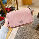 *ZCL1730TB粉鱷魚紋斜背包