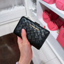 #ZBL1901MK清倉編織紋短夾