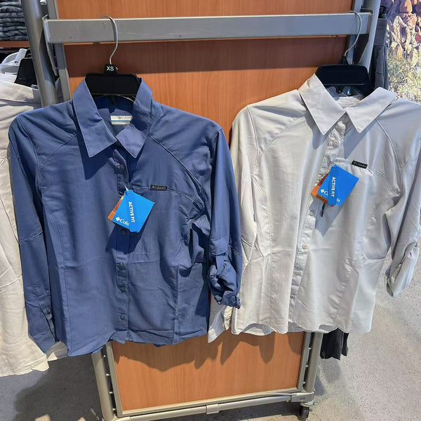 *Columbia素色長袖襯衫YH1224