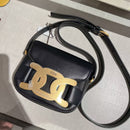 *Tods金字壓印黑馬鞍包YHL2168
