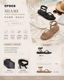 *Crocs女交叉Miami涼鞋ZF2381