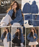 *Nike青年連帽丹寧水洗外套ZJ1648